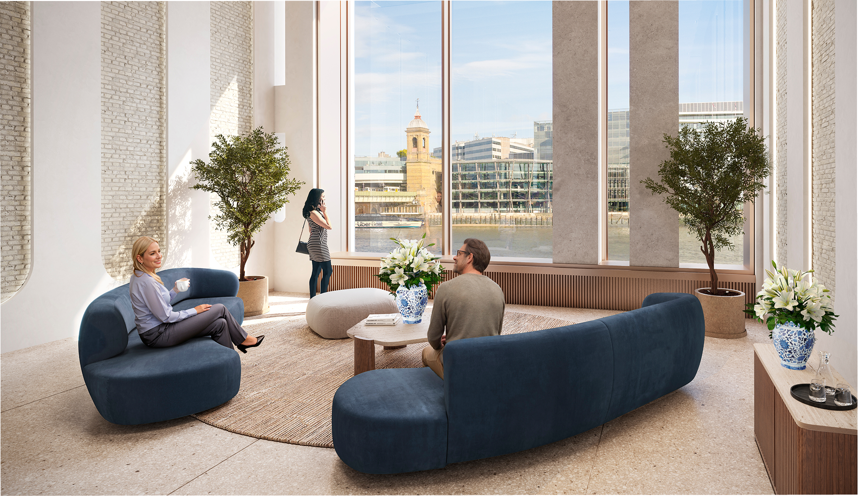 Indicative view of the reception seating area